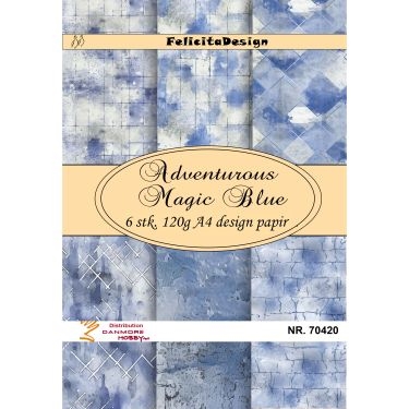 Felicita Design Adventuros magic blue A6 6 stk 120g